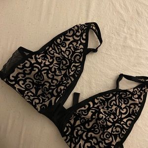 Vintage Velvet Lace Bralette